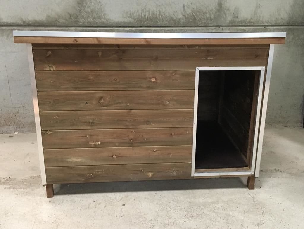CRUFTS LUXURY HEAVY DUTY INSULATED TANALISED WOODEN DOG KENNEL