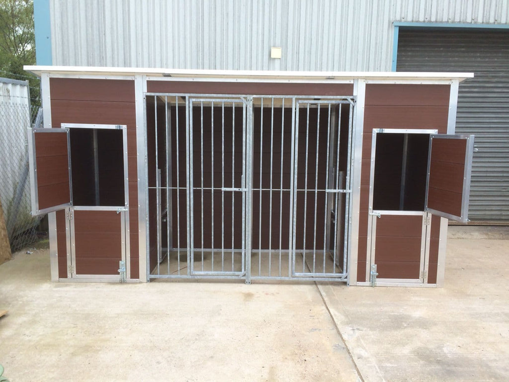Double Plastic Kennel and Run