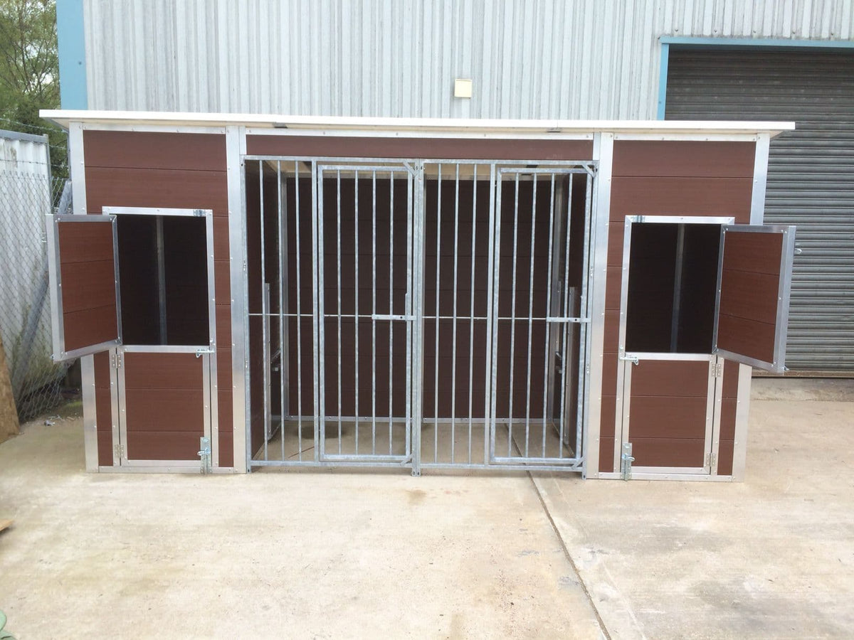 Double Plastic Kennel and Run