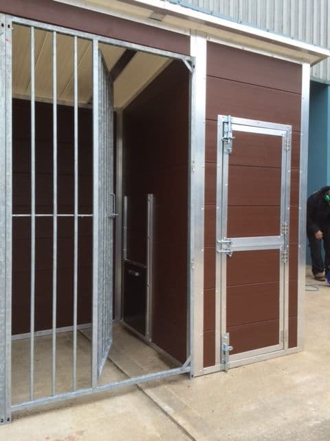 Double Plastic Kennel and Run