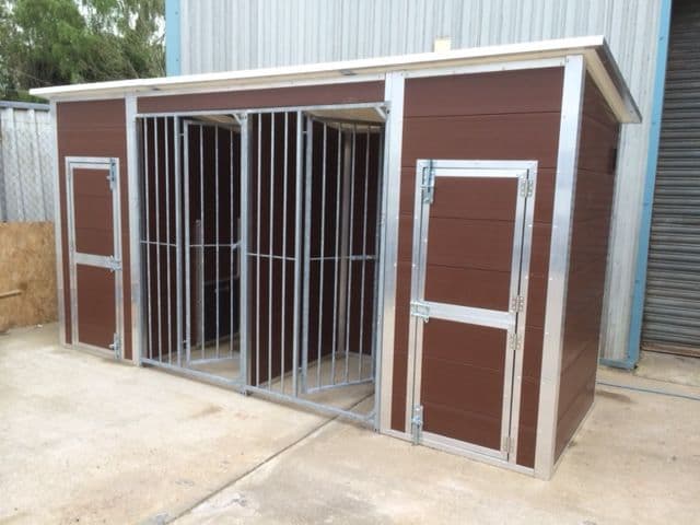 Double Plastic Kennel and Run